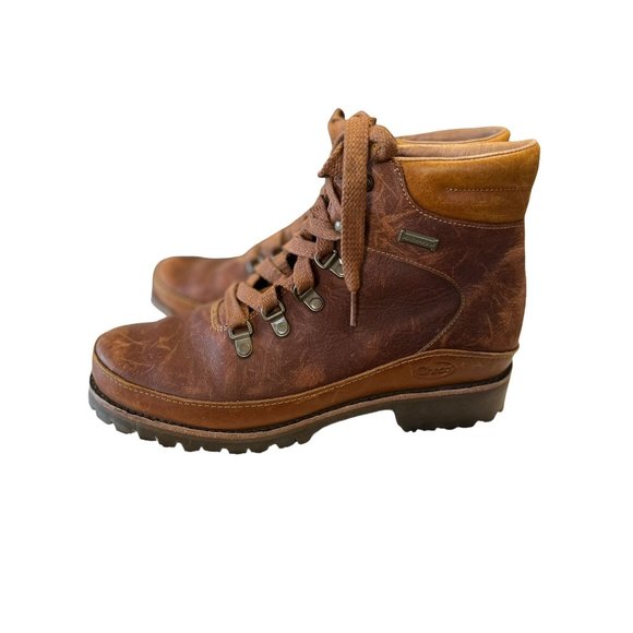 Chaco Shoes - Chaco Women's Brown Leather Boots, Hiking, Size 9. JCH107434